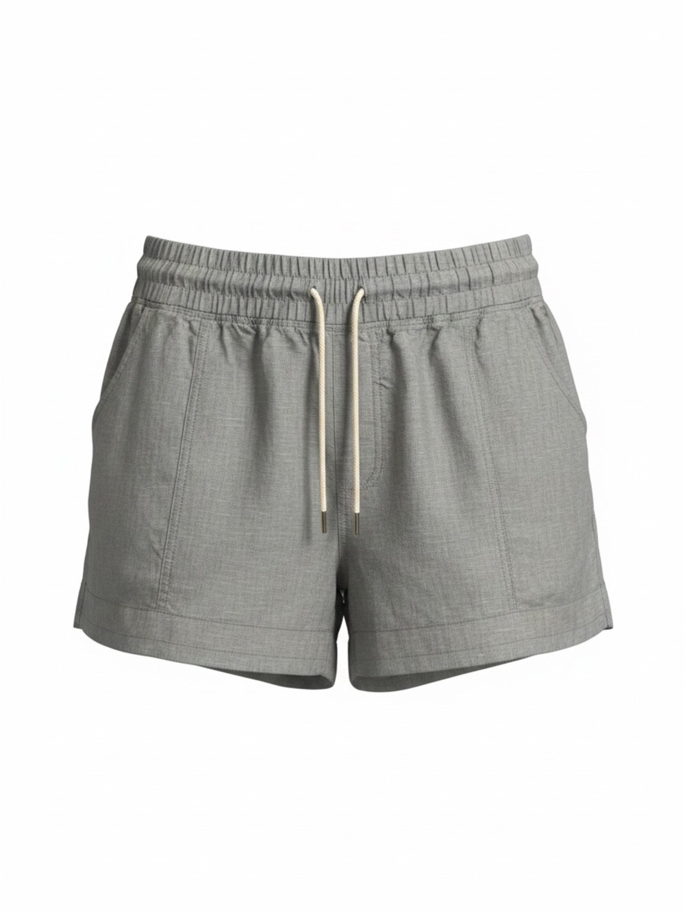 Athleta Light Grey Athletic Drawstring Shorts